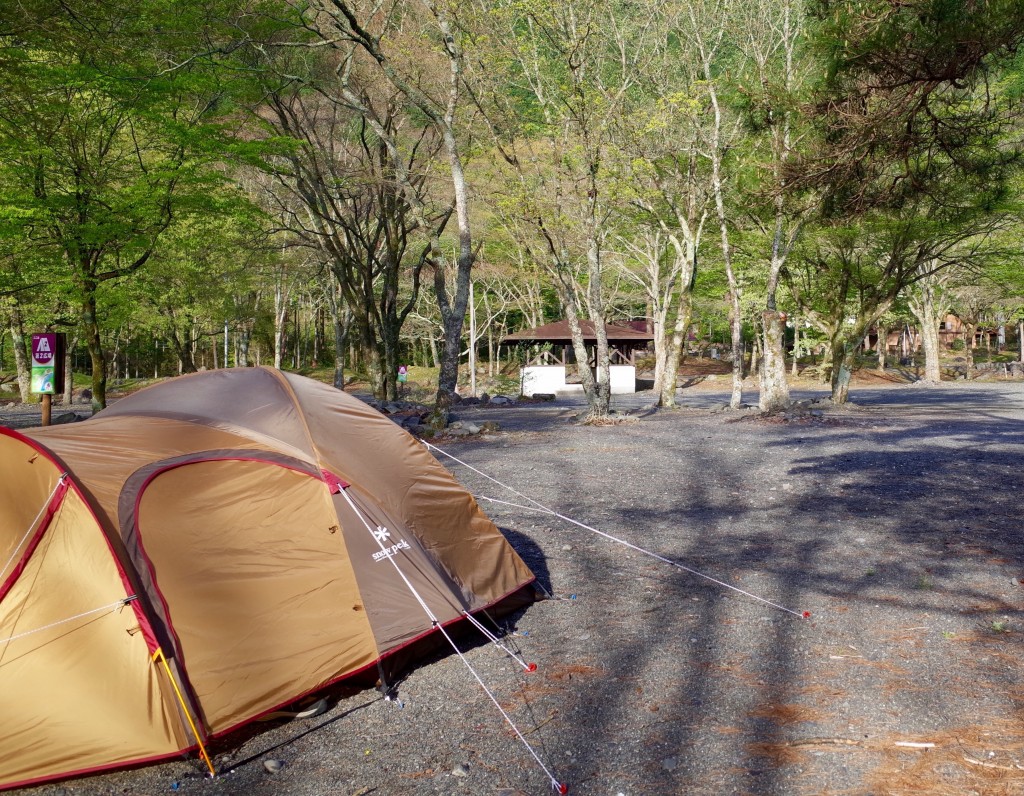 梅ヶ島キャンプ場（初めてのソロキャンプで初めてのリヤカー）